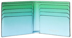 Richard James Blue and Green Men's Faze Wallet: £225.