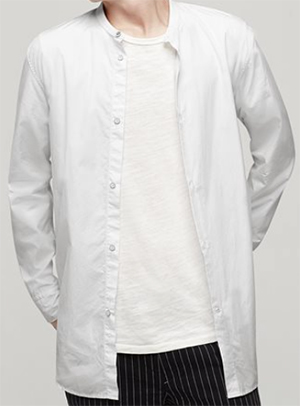 Rag & Bone Mulholland White men's shirt: US$295.