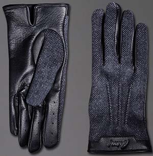 Brioni Men's Leather and Cashmere Gloves: US$1,000.