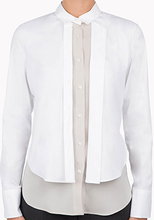 Brunello Cucinelli Stretch poplin shirt with jewel detailing. Made In Italy.: US$1,380.