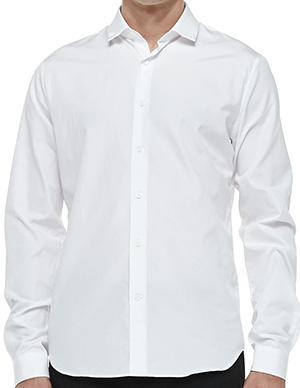 Valentino Stud-Collar Button-Down Shirt, White: US$420.