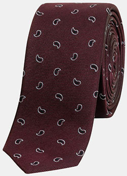 The Kooples Silk Tie with Cashmere Micro Patterns: £52.50.