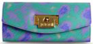 Just Cavalli Two-tone pattern, Framed closure, Removable shoulder strap, Internal compartments women's wallet: US$295.