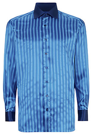 Zilli Contrast Collar Striped Silk Shirt: £1,150.