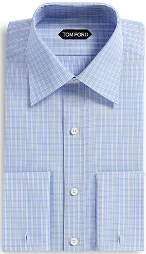 Tom Ford Classic Fit, Classic Collar French Cuff men's shirt: US$605.