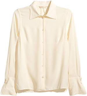 H&M Crêped Women's Shirt: US$49.95.