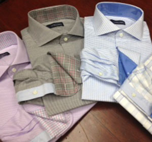 J. Lucas Clothiers custom made shirts.