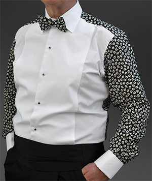 Skulls Glow in the Dark fun back patterned dress shirt: £74.99.