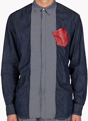 Dsquared2 men's Polka Denim Shirt: US$695.