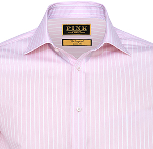 Thomas Pink normand stripe classic fit double cuff shirt: £225.