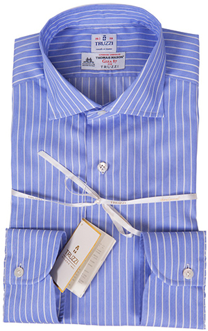 Truzzi Made in Italy, Hand Made stripe dress shirt, Giza 87: £122.85.