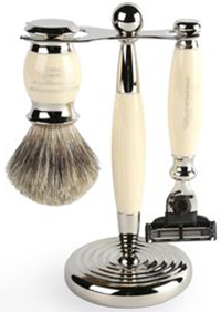 Harvie & Hudson Imitation Ivory Edwardian Shaving Set: £139.