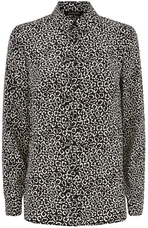 Jaeger Silk Little Leopard Women's Shirt: £175.