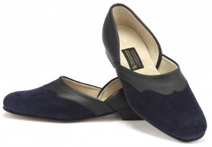 New & Lingwood Eton Cord Navy Slippers: US$345.