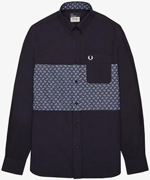 Fred Perry Drakes Paisley Panel Oxford Shirt: US$160.