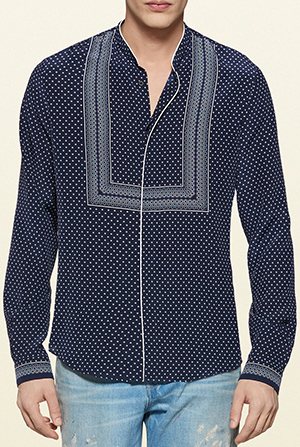 Gucci printed silk crepe men's shirt: US$870.