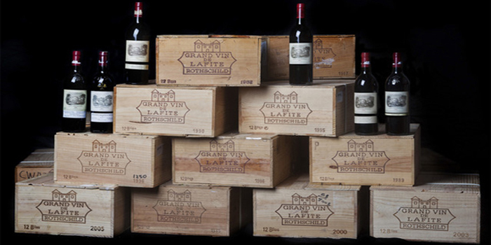 300 bottle collection of Grand Vin de Lafite Rothschild sold for $540,000 (2011).