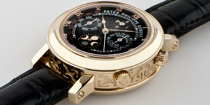 World's Most Expensive Watch #22: Patek Philippe Sky Moon Tourbillon in yellow gold, Ref. 5002, sold for US$1.2 million at the Patrizzi & Co. auction in New York on October 7, 2009.