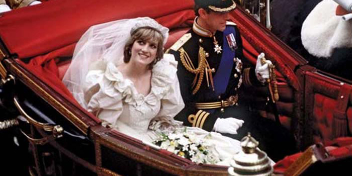 Princess Diana on her wedding day July 29, 1981.