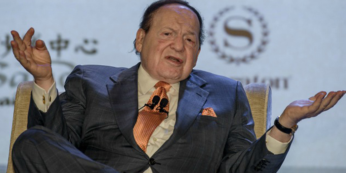 Sheldon Adelson - world's 11th richest person: US$37.1 billion (as of December 31, 2013. Bloomberg Billionaires).