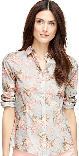 Brooks Brothers Tailored Fit Floral Women's Shirt: US$148.