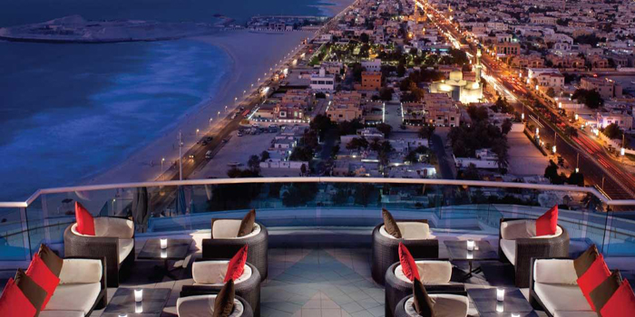 Located on the 24th floor of Jumeirah Beach Hotel, Dubai.