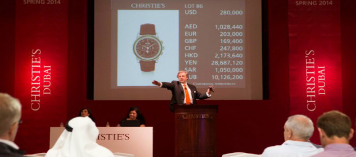 Christies Watch Auction In Dubai (March, 2014).