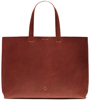 Anna Walker London Large Brunswick Tote - Rust: £330.