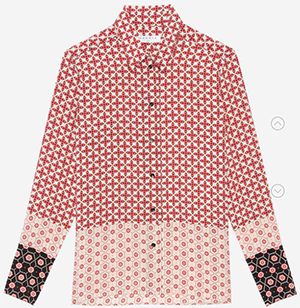 Sandro Boro women's shirt: US$470.