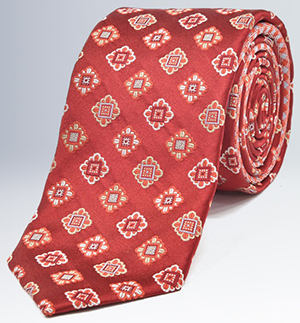 Bugatchi Medallion 100% Silk Tie: US$79.50.