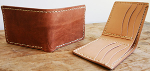 Corter Leather & Cloth Classic Bifold (Old World Harness) men's wallet: US$99.