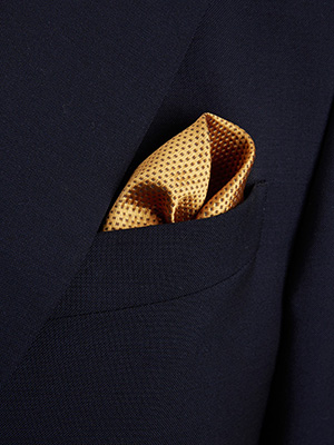 Duchamp Geo Contrast Pocket Square: £65.