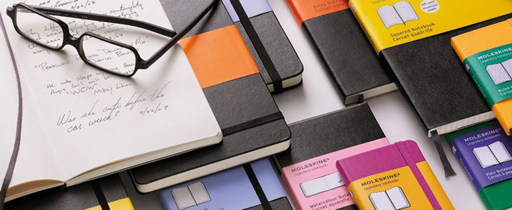 Moleskine notebooks.