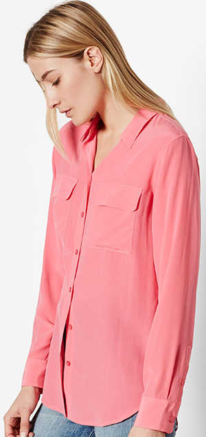 Equipment women's Slim Signature Silk Shirt: US$214.