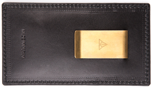 Timothy Everest Black Money Clip Wallet: £71.