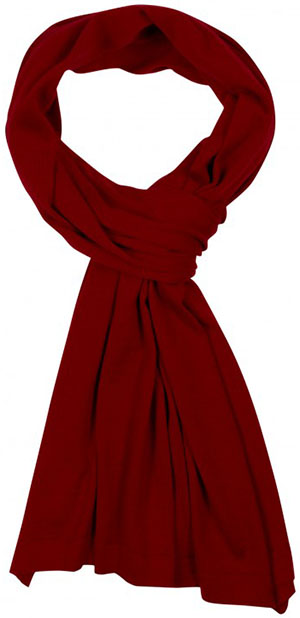 John Smedley Unisex Shawl Flight In Guards Red: £95.