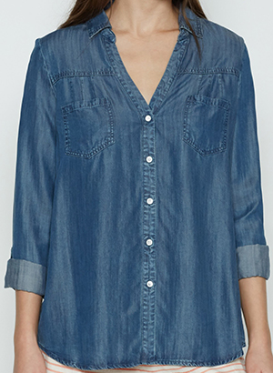 Joie Brady Chambray Top: US$168.