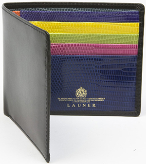 Launer Multi Lizard Credit Card Wallet: £465.