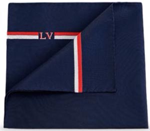 Louis Vuitton LV Ruban Pocket Square: US$150.