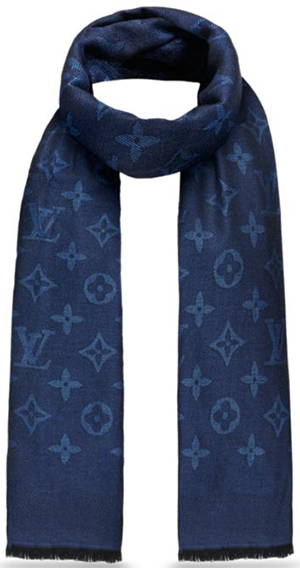 Louis Vuitton men's Monogram Stone Stole: US$650.