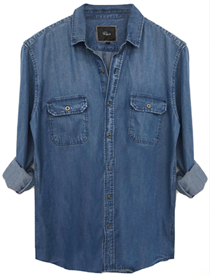 Rails Beckford - Dark Vintage Wash men's shirt: US$148.