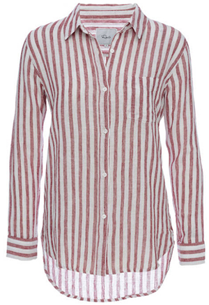 Rails Charli - Red/White Stripe women's shirt: US$148.