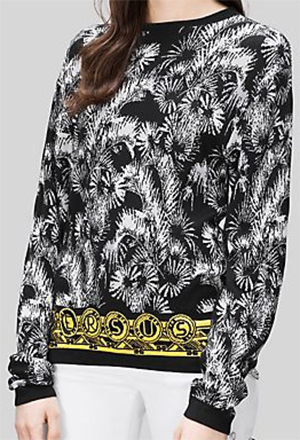 Versus Women's Palm Print Sweatshirt: US$350.