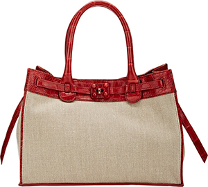 Zagliani Crocodile-Trim Gatsby Small Tote: US$16,300.