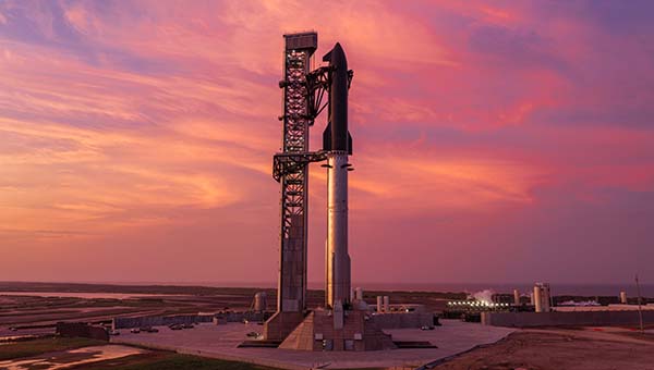 SpaceX Starship on pad ahead of its 13th flight. Image courtesy: SpaceX.