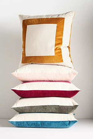 Anthropologie Velvet Frame Pillows: $68.