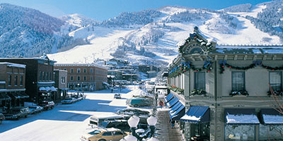 Galena Street in downtown ski resort Aspen, Colorado.