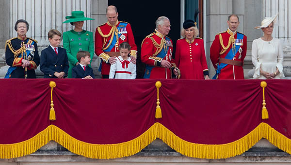 British royal family Trooping the Colour 2023. Image courtesy: Katie Chan.