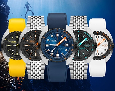 DOXA SUB 300β stainless steel diving watches.