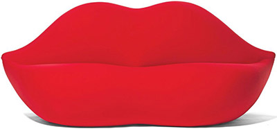 Gufram Bocca Sofa - Red.